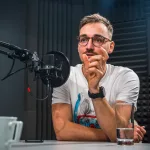 Hynek Bačík při natáčení Diabetes Podcastu